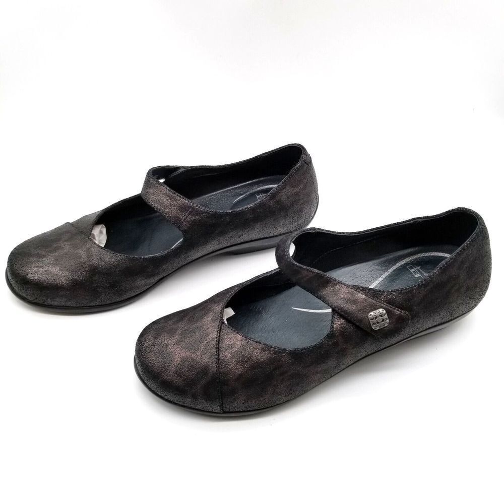 Dansko Women Opal‎ Metallic Leopard Mary Jane Shoes Size 10.5 Leather  Flat